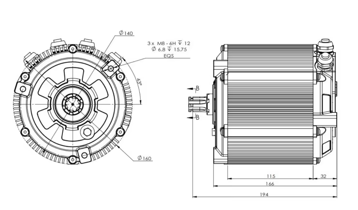 Zestaw silnika centralnego SiA – Mid Drive Motor Kit 72V 5000W recenzja i cena